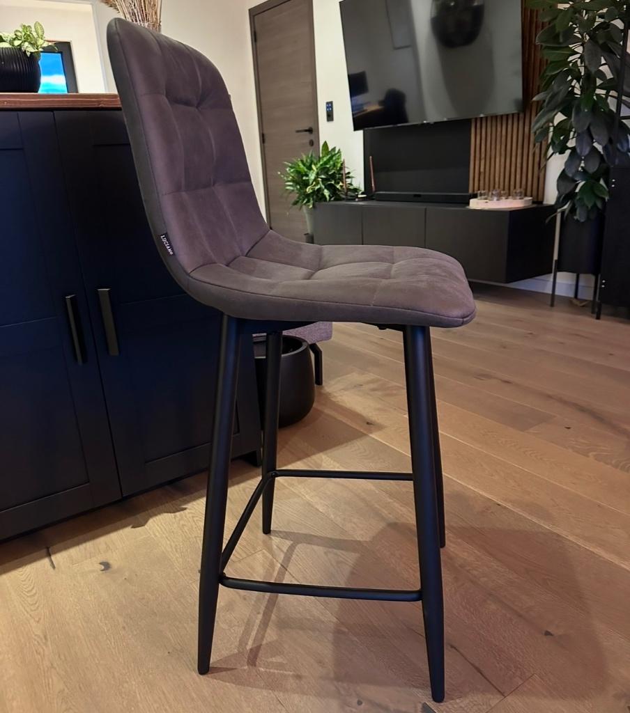 Keukenbarkruk, Huis en Inrichting, Keuken | Keukenelementen, Nieuw, 100 tot 150 cm, Minder dan 50 cm, 25 tot 50 cm, Grijs, Zwart