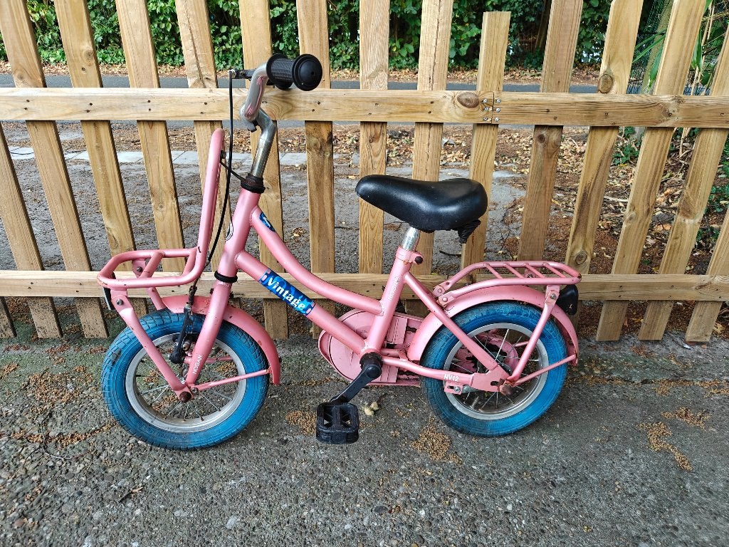 Meisjes fiets Nogan, Ophalen, Terugtraprem, Gebruikt, 14 inch of minder