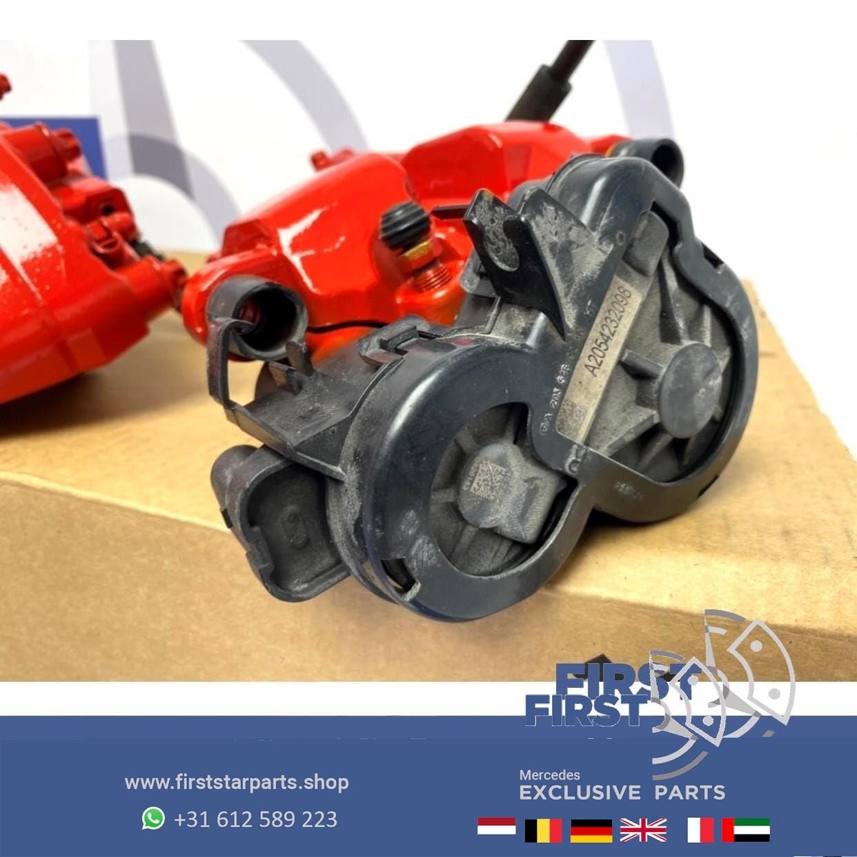 W205 C205 C43 AMG LINE remmen set ROOD Mercedes C Klasse 43, Autos : Pièces & Accessoires, Freins & Transmission, Utilisé, -, -