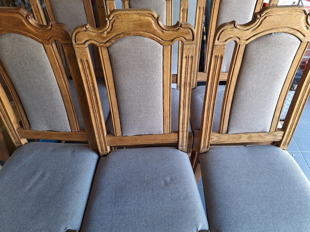 6 chaises en chêne, Maison & Meubles, Chaises, Enlèvement