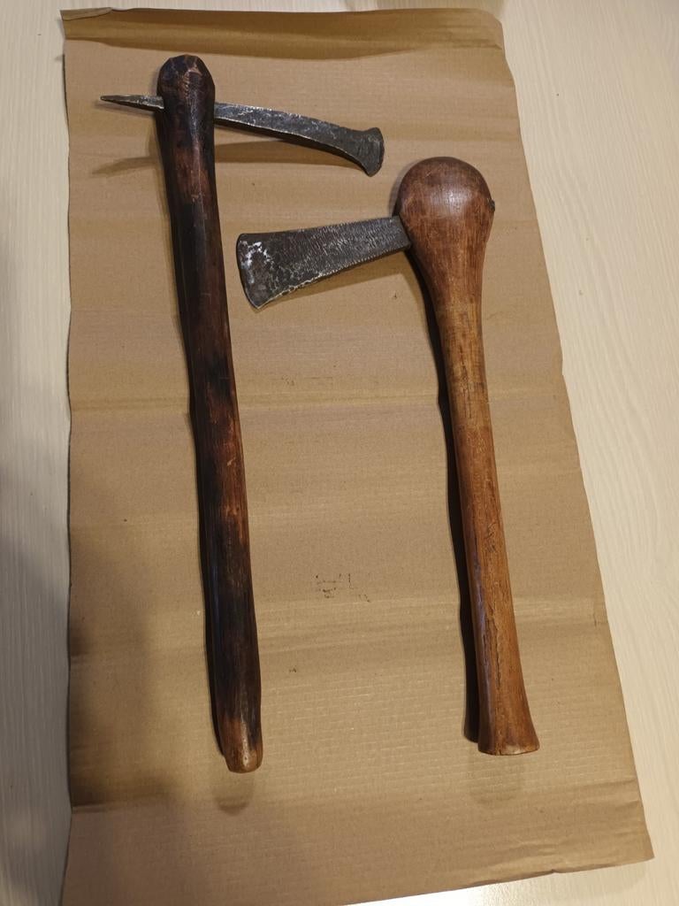 Afrikaanse bijlen, militaire collectie, militaria-leger, Antiek en Kunst, Ophalen of Verzenden