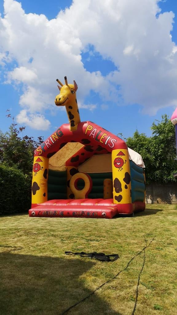 Giraf springkasteel te koop., Enfants & Bébés, Jouets | Extérieur | Coussins gonflables, Enlèvement