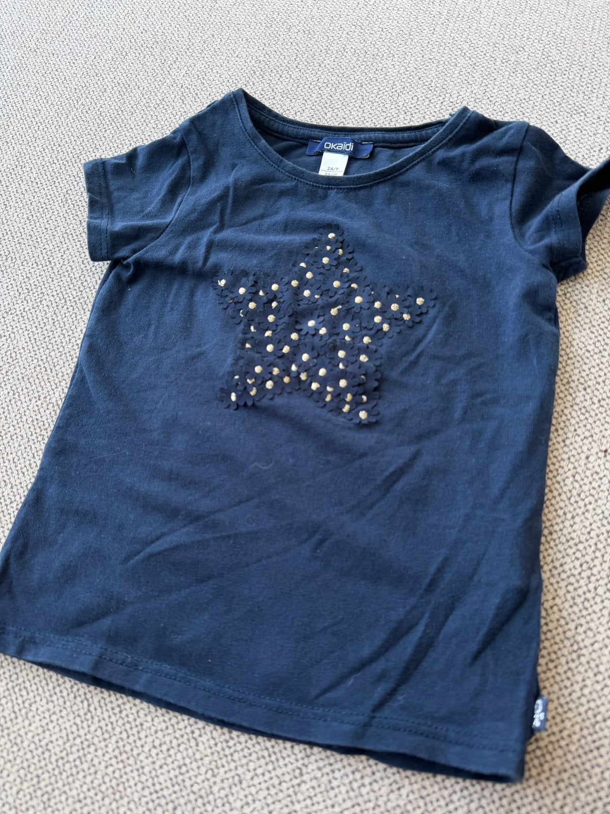 Tshirt Okaidi, Kinderen en Baby's, Babykleding | Maat 86, Ophalen of Verzenden, Gebruikt, Meisje, Overige typen