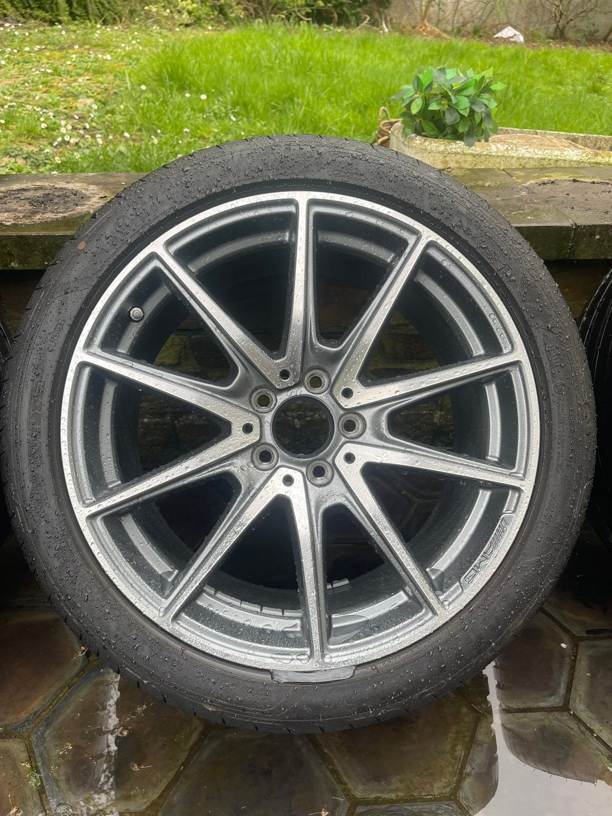 4 Jantes Mercedes AMG OEM 19” + Pneus Goodyear Eagle F1 Neuf, Neuf, Pneus et Jantes, 4 Saisons, 19 pouces