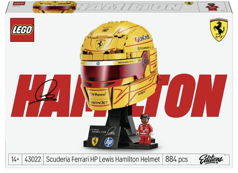 LEGO Scuderia Ferrari HP Helm vLewis Hamilton - 43022, Verzenden, Zo goed als nieuw, Complete set, Lego
