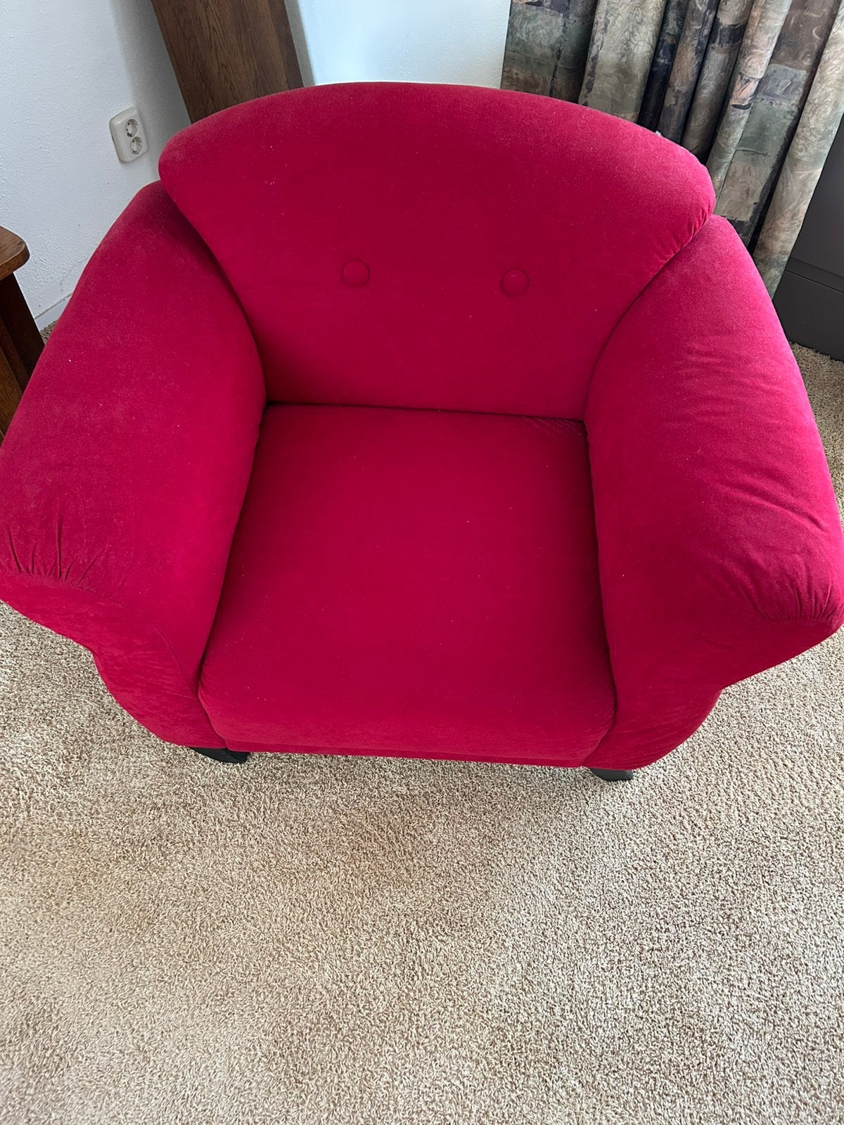 Comfortabele fauteuil, zgan en zeer schoon, Ophalen, Zo goed als nieuw, Stof