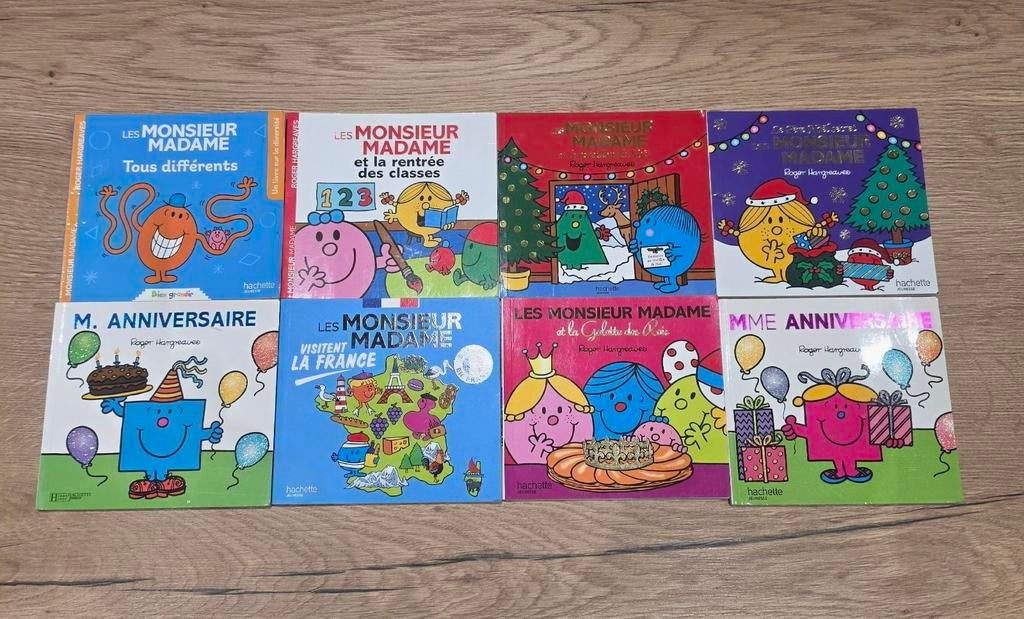 Lot de 8 livres "Monsieur Madame" - Éditions Spéciales & Thé, Livres