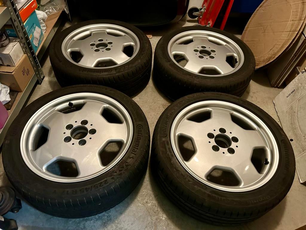 17 inch Alutec AMG Monoblock Styling 2 Mercedes W201 velgen, Enlèvement, 17 pouces, Pneus et Jantes, Autre