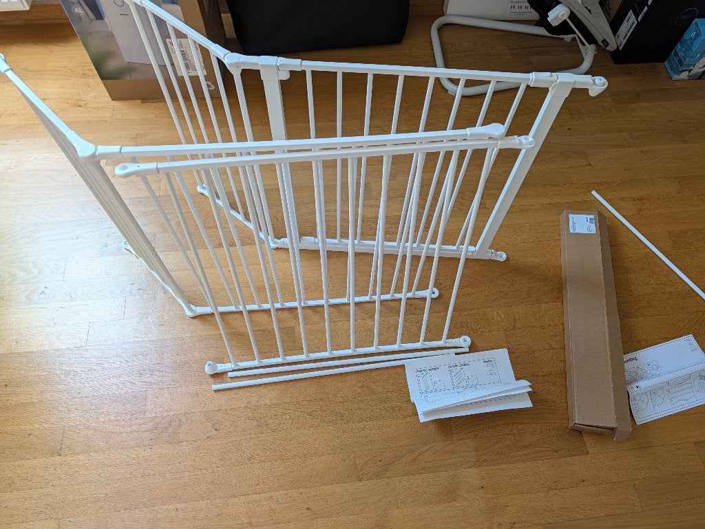 BabyDan Flex XL traphek / veiligheidshek, Ophalen, Zo goed als nieuw, Metaal of IJzer, 115 cm of meer
