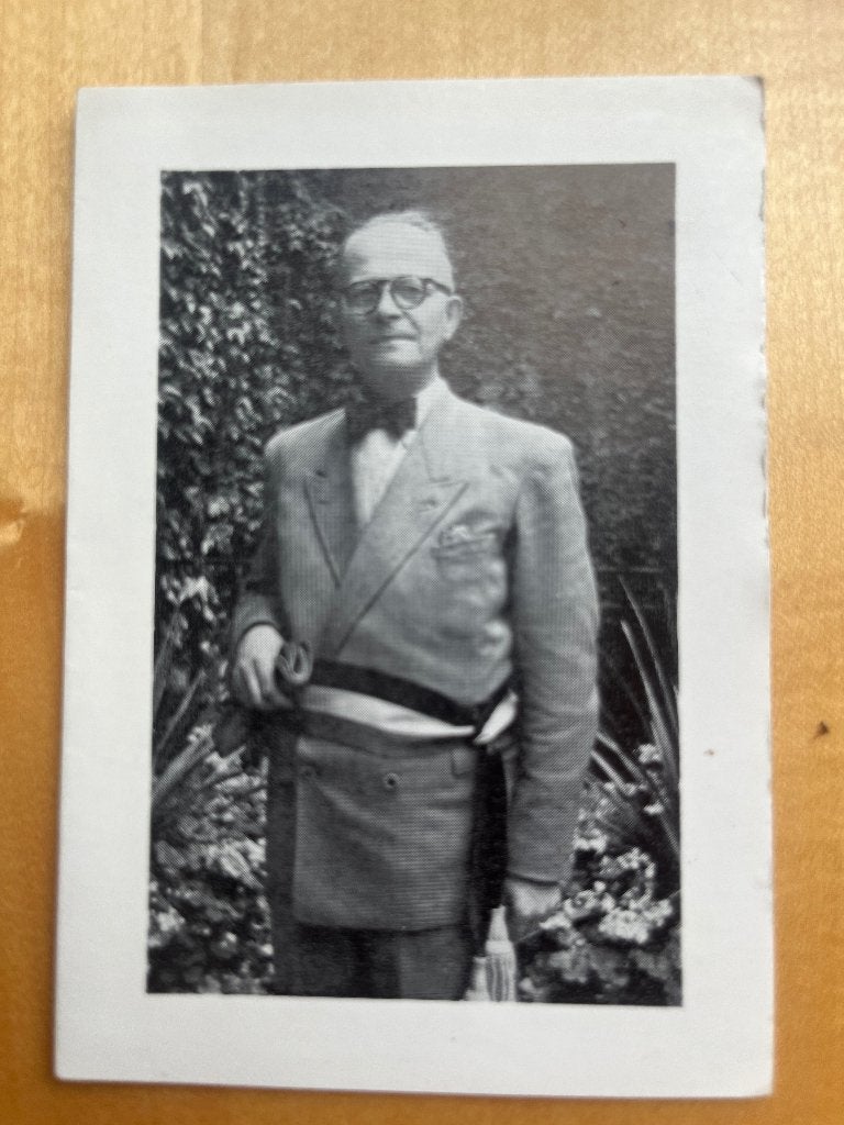Ere-Burgemeester J.Coussens  Wevelgem 1898 + Kortrijk 1978, Envoi, Carte de condoléances