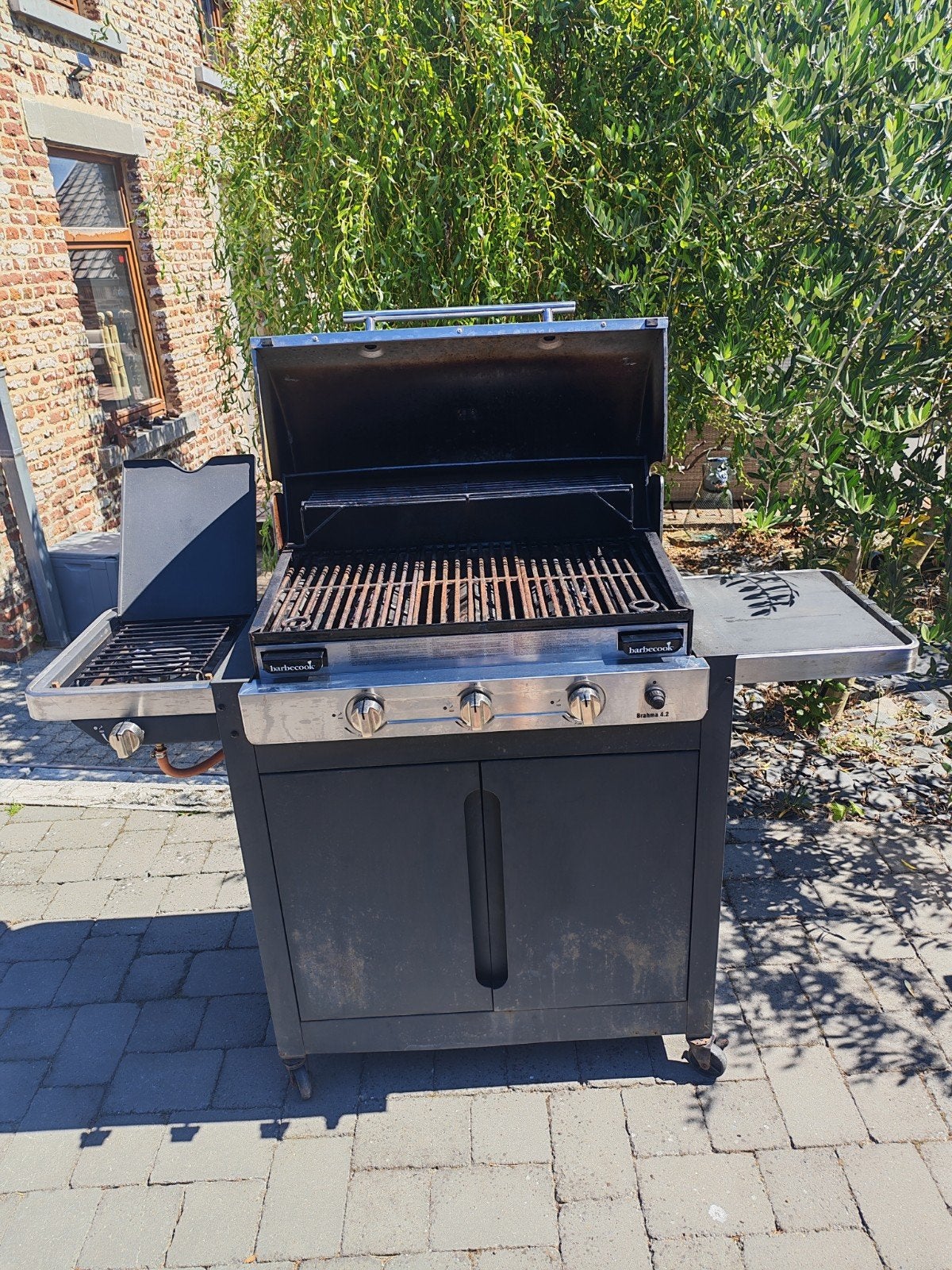 Barbecue / plancha gaz Barbecook + accessoires, Ophalen