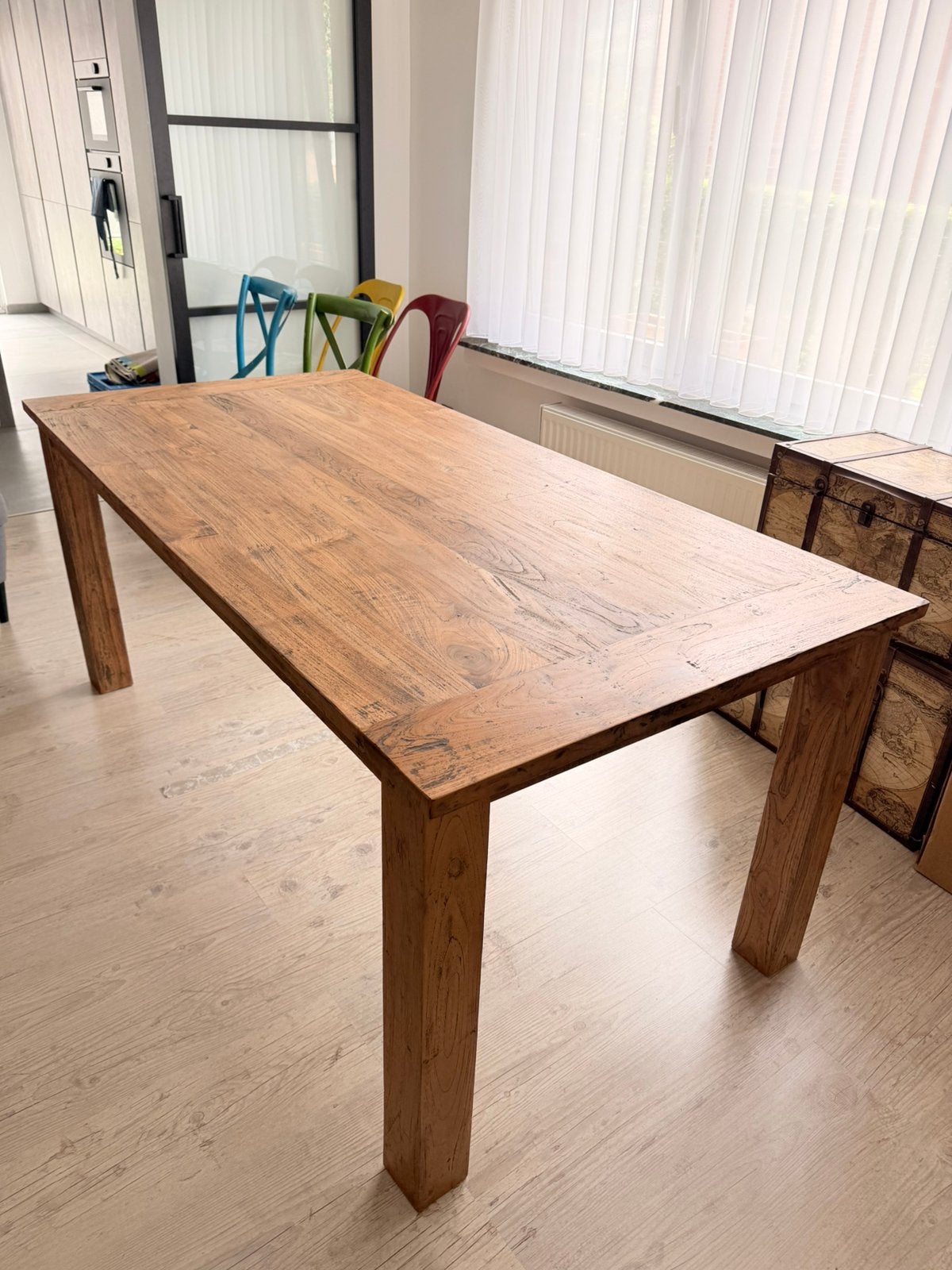 Massief houten eettafel, Huis en Inrichting, Ophalen, Nieuw