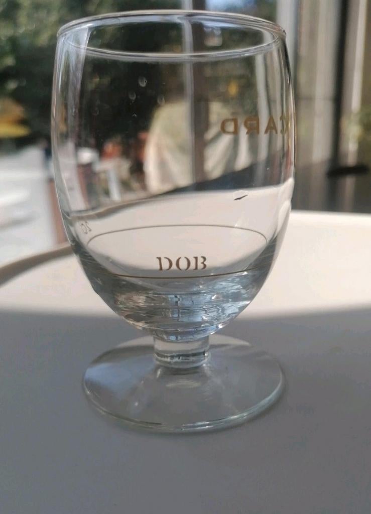 Verre ballon Ricard rare DOB 2cl lettres jaunes, Enlèvement ou Envoi