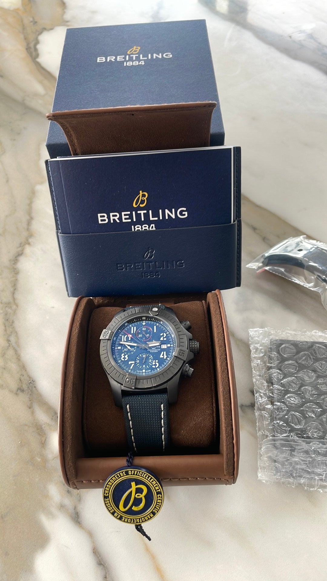 Breitling Super avenger chronometre, Bijoux, Sacs & Beauté, Enlèvement, Comme neuf, Breitling