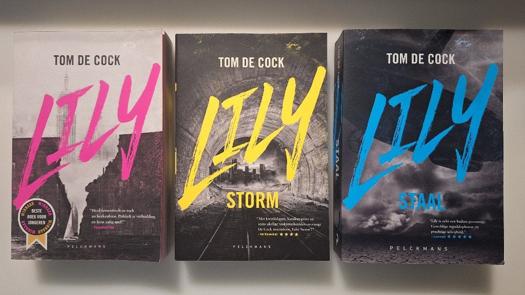 Tom De Cock - Lily + Lily: Storm + Lily: Staal, Boeken, Ophalen of Verzenden, Zo goed als nieuw, Fictie