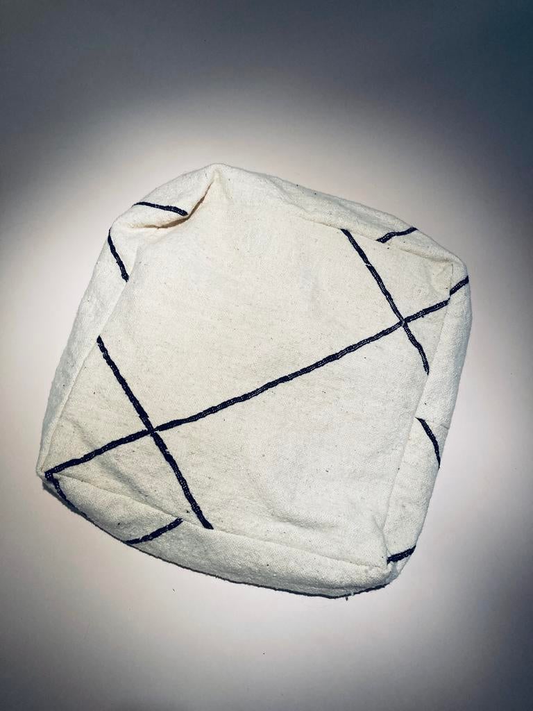 Autenthieke berber pouf, Ophalen, Zo goed als nieuw