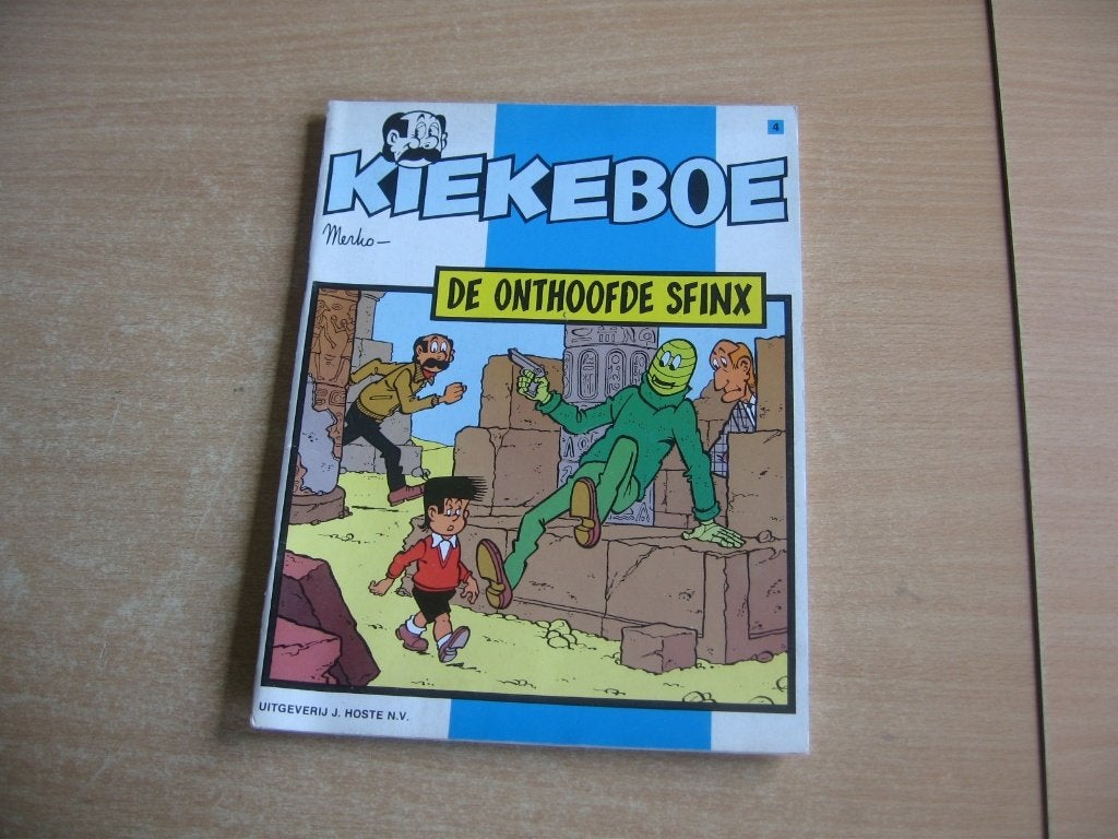 Kiekeboe 4 : De onthoofde sfinx - 1e druk 1979., Gelezen, Eén stripboek, Merho, Ophalen of Verzenden