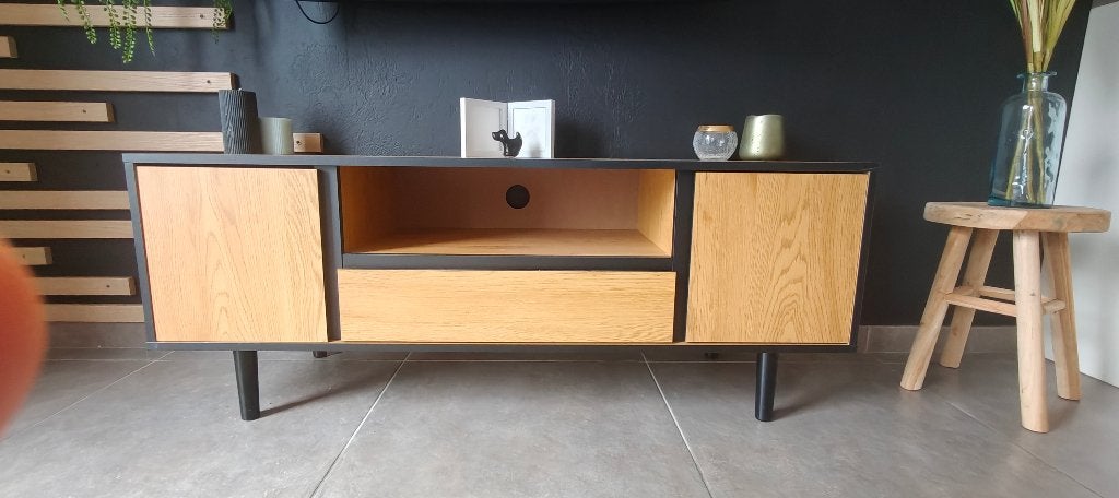Meuble TV, Maison & Meubles, Armoires | Mobilier de télévision, Neuf, 25 à 50 cm, Mangohout, Moins de 100 cm