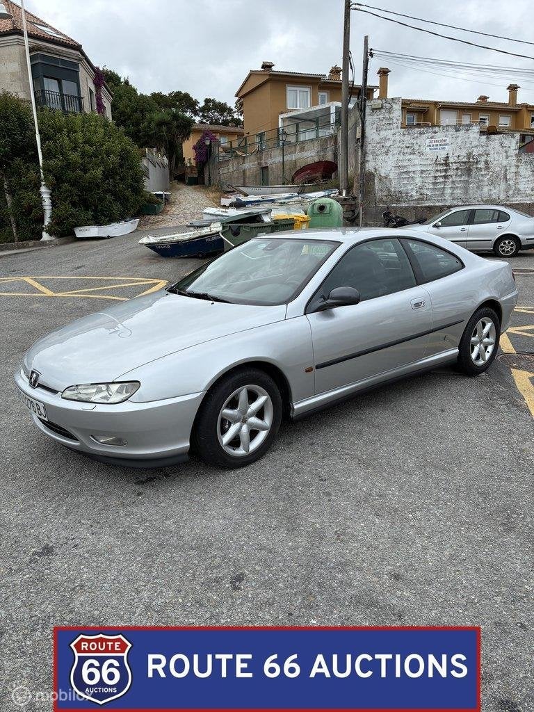 Peugeot 406 Coupé V6 Pack | 1998 | Route 66 Auctions, Auto's, Zwart, Bedrijf, Handgeschakeld, Overige carrosserie