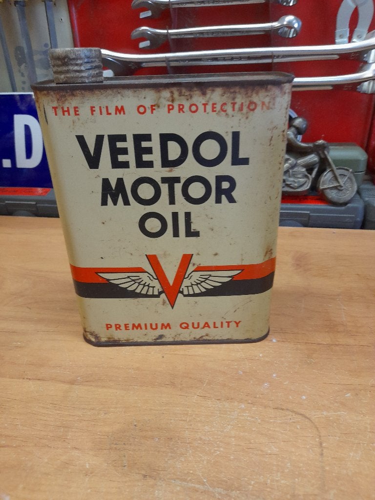 ancien bidon huile vide veedol premium quality, Verzenden, Gebruikt, Overige typen