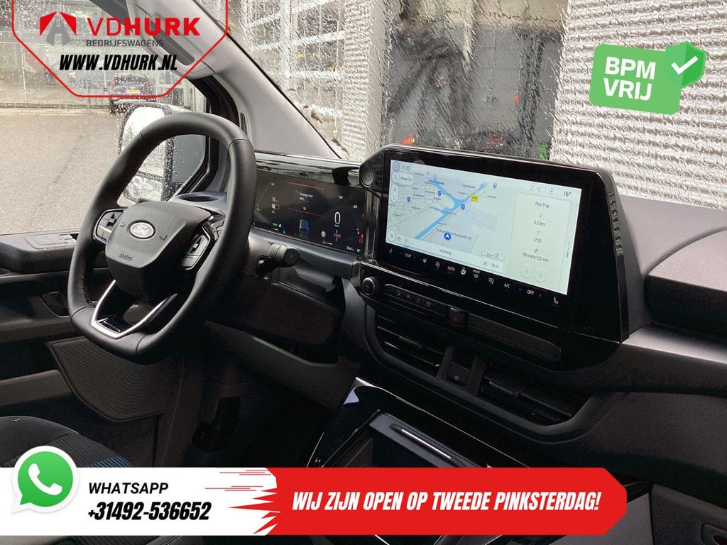 Ford E-Transit Custom Sport L2 330km WLTP LED/ 2x Schuifdeur, Autos, Argent ou Gris, Achat, Entreprise, Carnet d'entretien