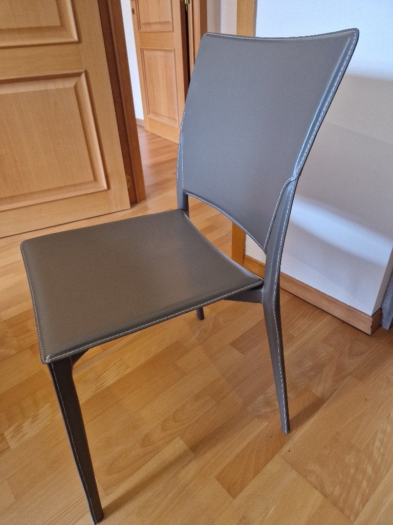 Lot De 6 Chaises Fasem Ergo – Archirivolto Design – Cuir, Maison & Meubles, Chaises, Autres couleurs, Comme neuf, Contemporain
