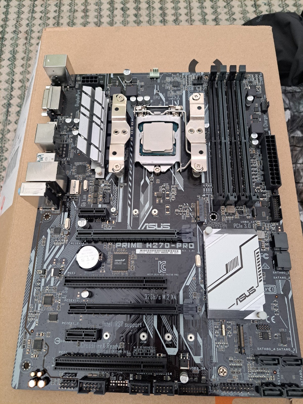 asus prime h270 pro + i7-7700T, Intel