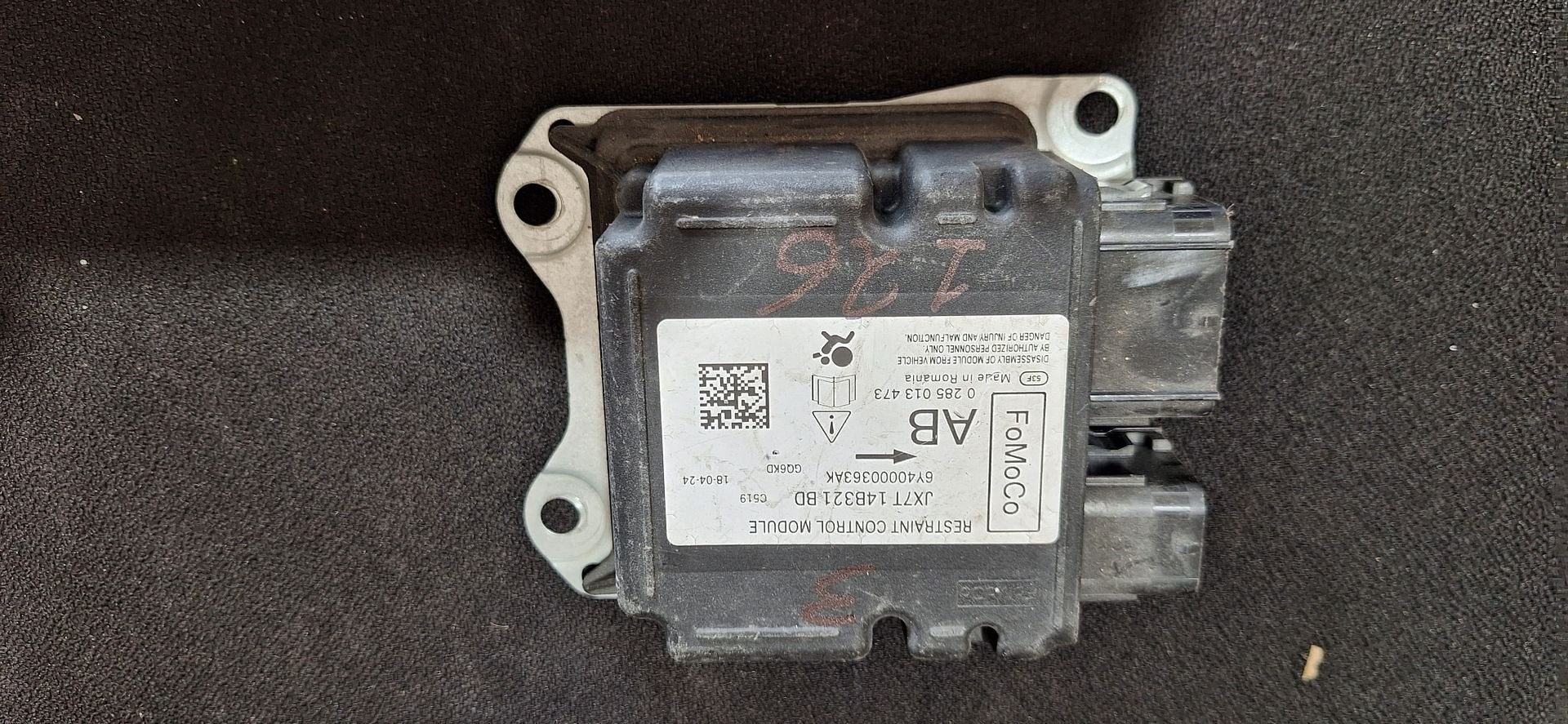 Originele Airbag Stuurmodule Computer Ford FoMoCo Bosch - JX, -, Utilisé, -, -