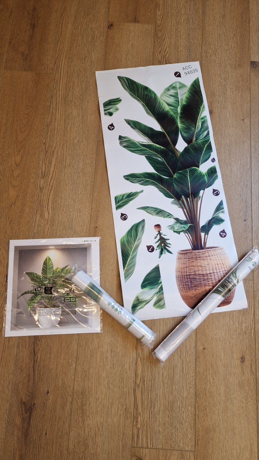 Muurstickers planten - zie omschrijving, Ophalen, Nieuw
