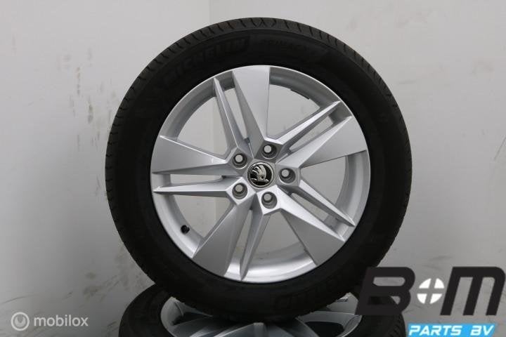 ORIGINEEL! 17 inch velgen Skoda Superb 3V! 3V0601025BH, Banden en Velgen, 17 inch, Personenwagen, Zomerbanden