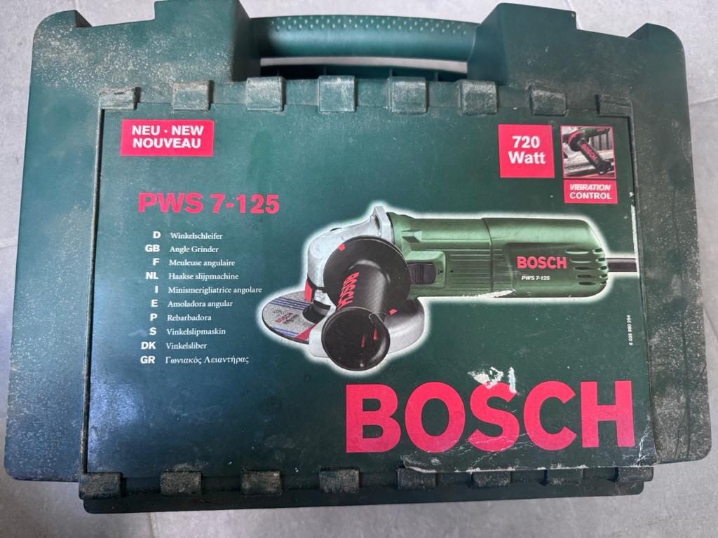 Bosch haakse slijper PWS 7-125, Ophalen, Gebruikt, 700 tot 1000 watt, Haakse handslijpmachine