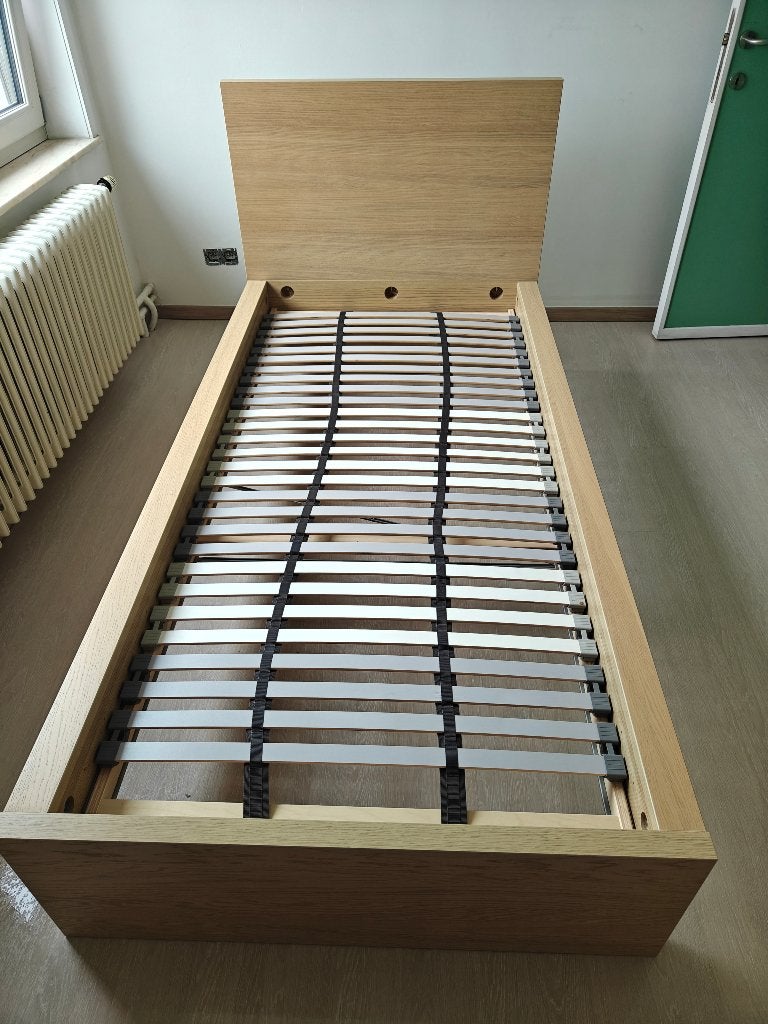 Eenpersoonsbed Ikea, Huis en Inrichting, Slaapkamer | Bedden, Ophalen, Gebruikt, 90 cm, Eenpersoons
