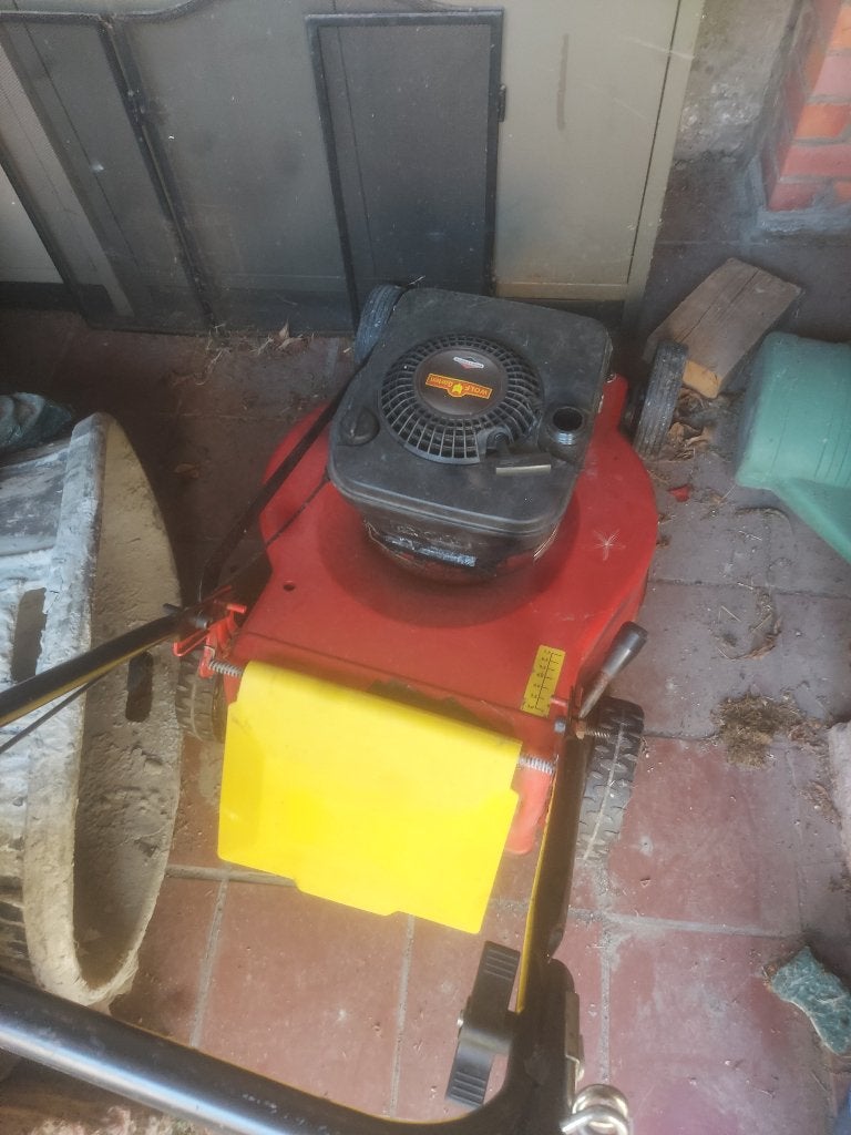 Tondeuse wolf moteur Briggs & Stratton, Enlèvement, Utilisé, Bac de ramassage
