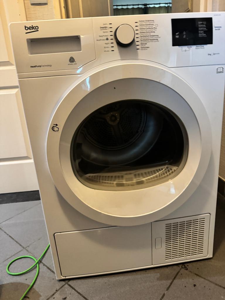 Beko warmtepomp droogkast – 8kg – A+++ – werkende staat, Elektronische apparatuur, Ophalen, Gebruikt, Voorlader, Condens