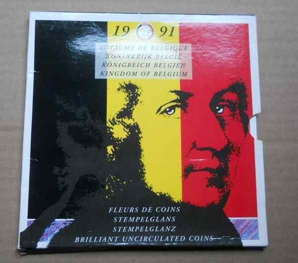 Set FDC année 1991 - Franc belge (Fr + Nl), Timbres & Monnaies, Enlèvement ou Envoi