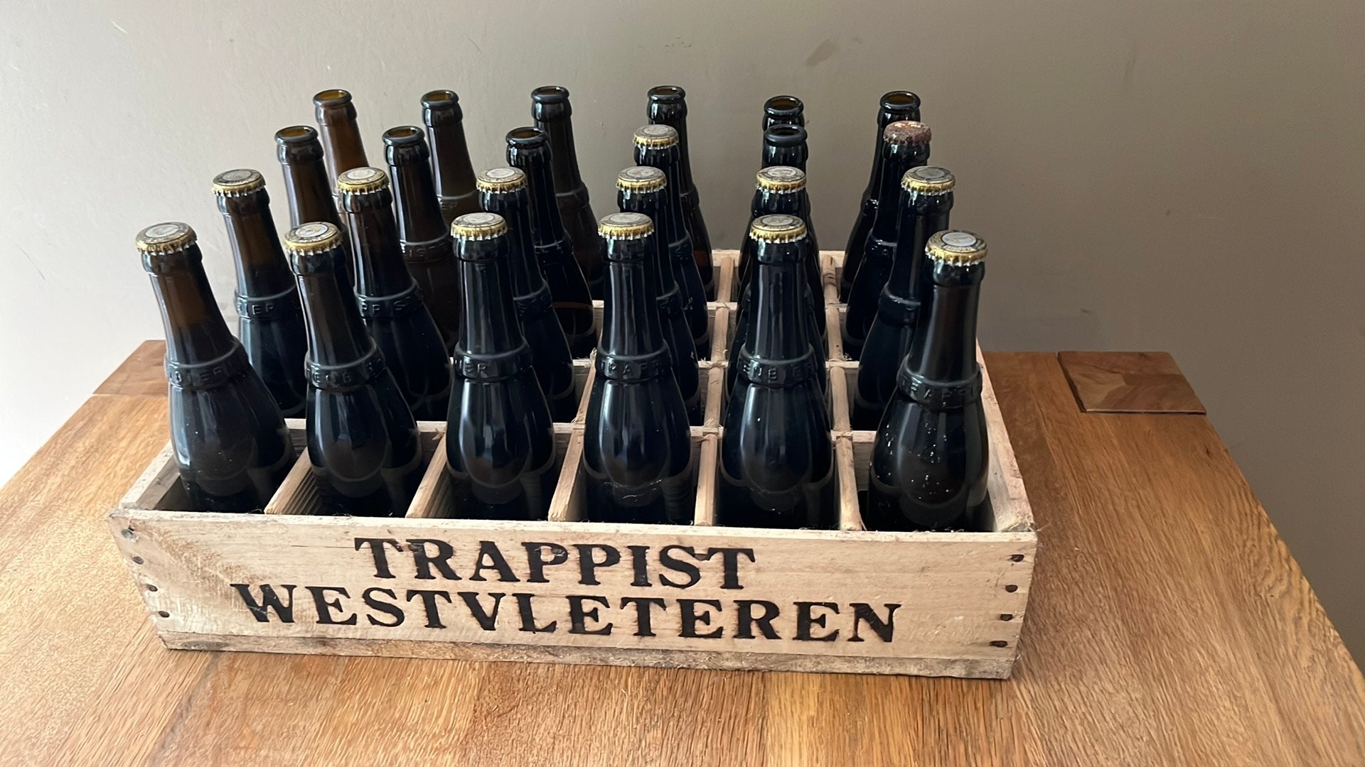 Bak Westvleteren (14) gerijpt datum 2012!!!, Ophalen, Zo goed als nieuw, Flesje(s)
