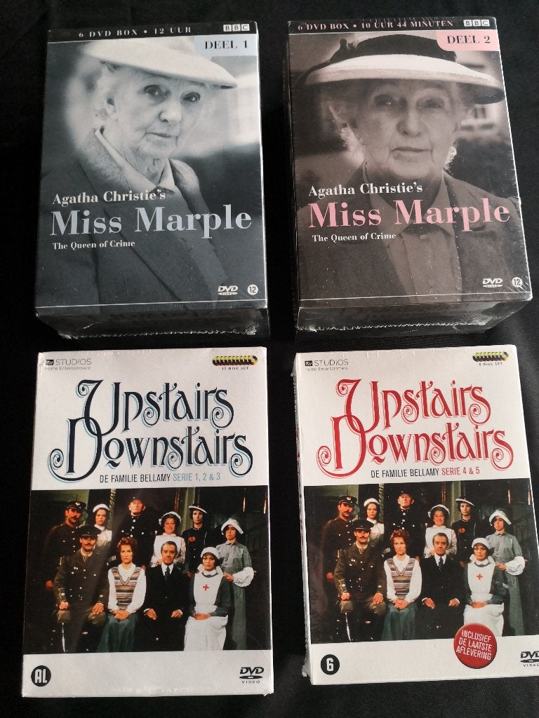 dvd boxen upstairs downstairs en miss marple, Ophalen