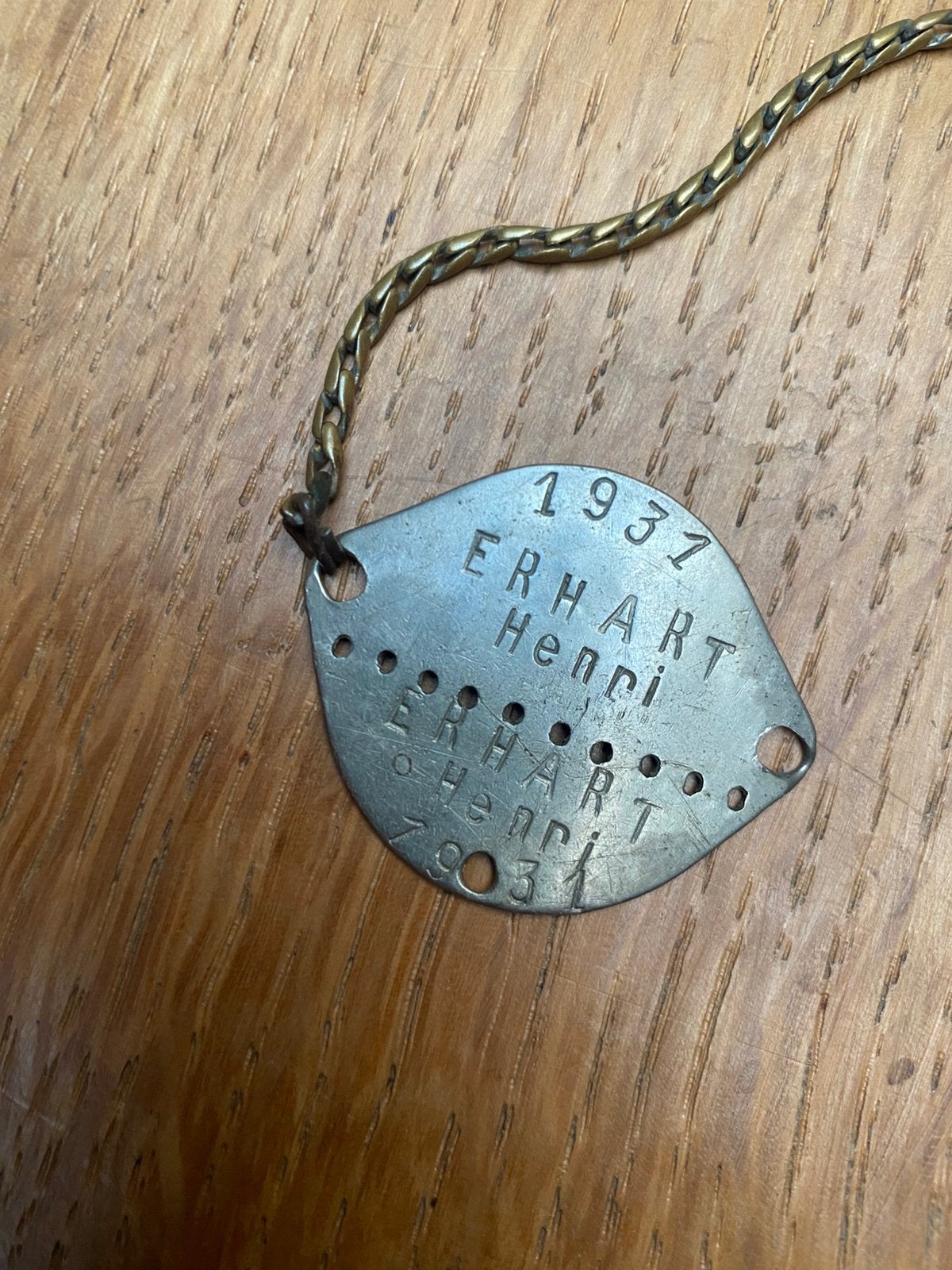 Plaque identité armee Francaise, Enlèvement ou Envoi
