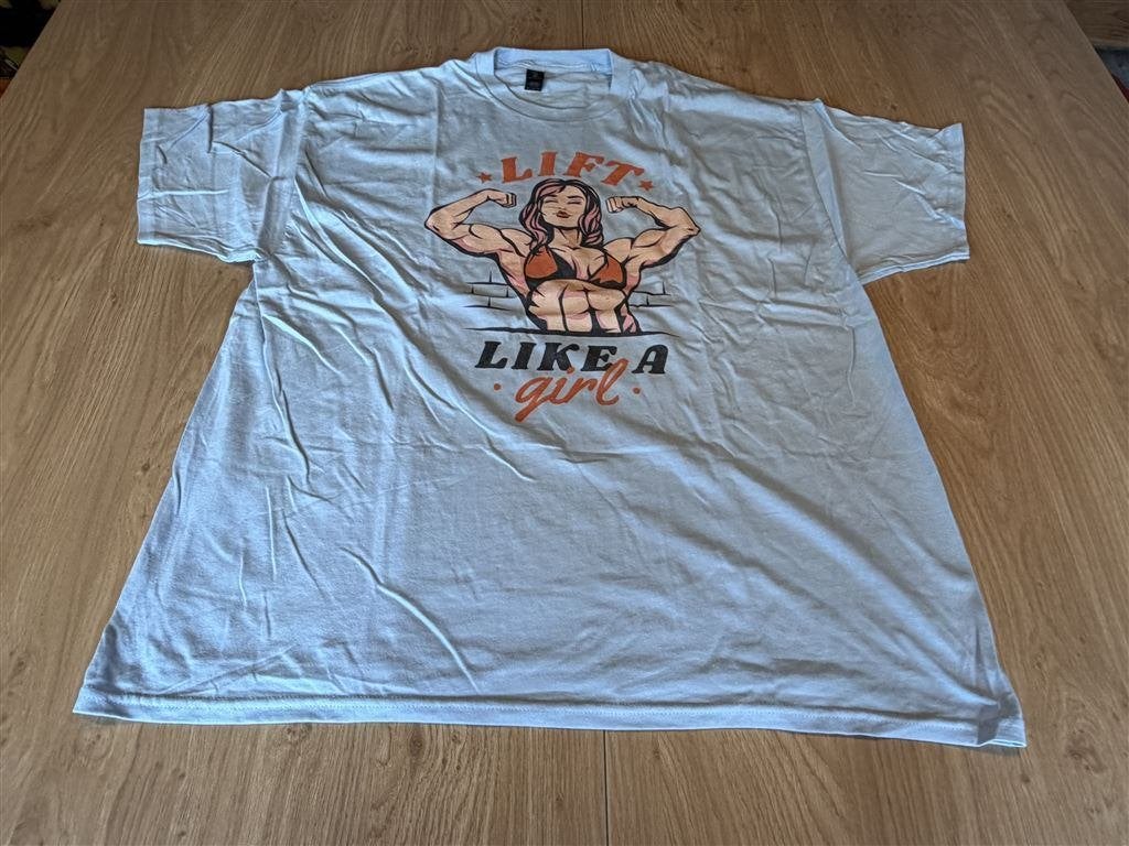 Lift Like a Girl Bodybuilding T-Shirt Dames Maat 2XL, Ophalen of Verzenden, Zo goed als nieuw