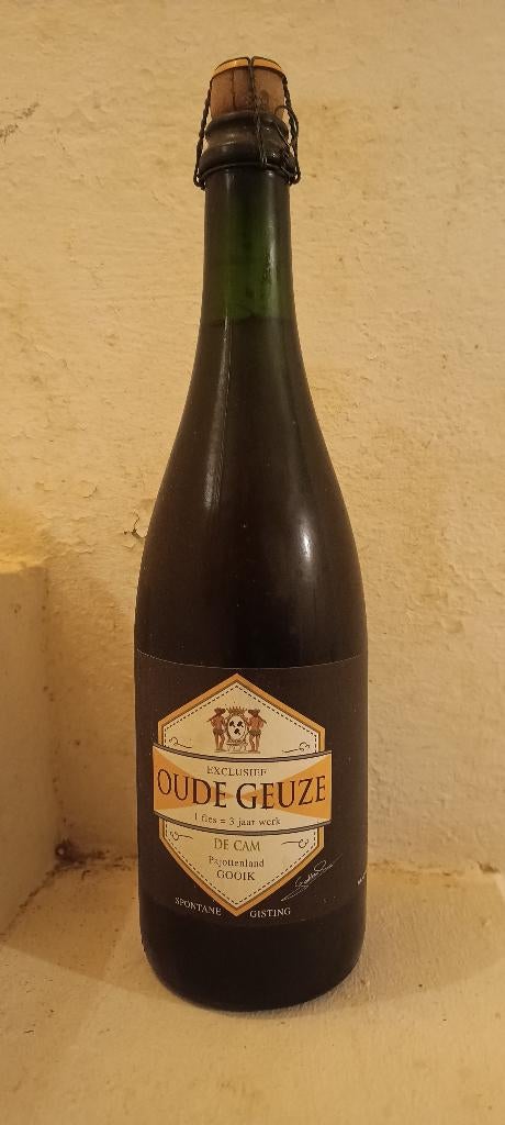 Oude Geuze De Cam 2013, Verzamelen, Ophalen of Verzenden, Nieuw, Flesje(s), Overige merken