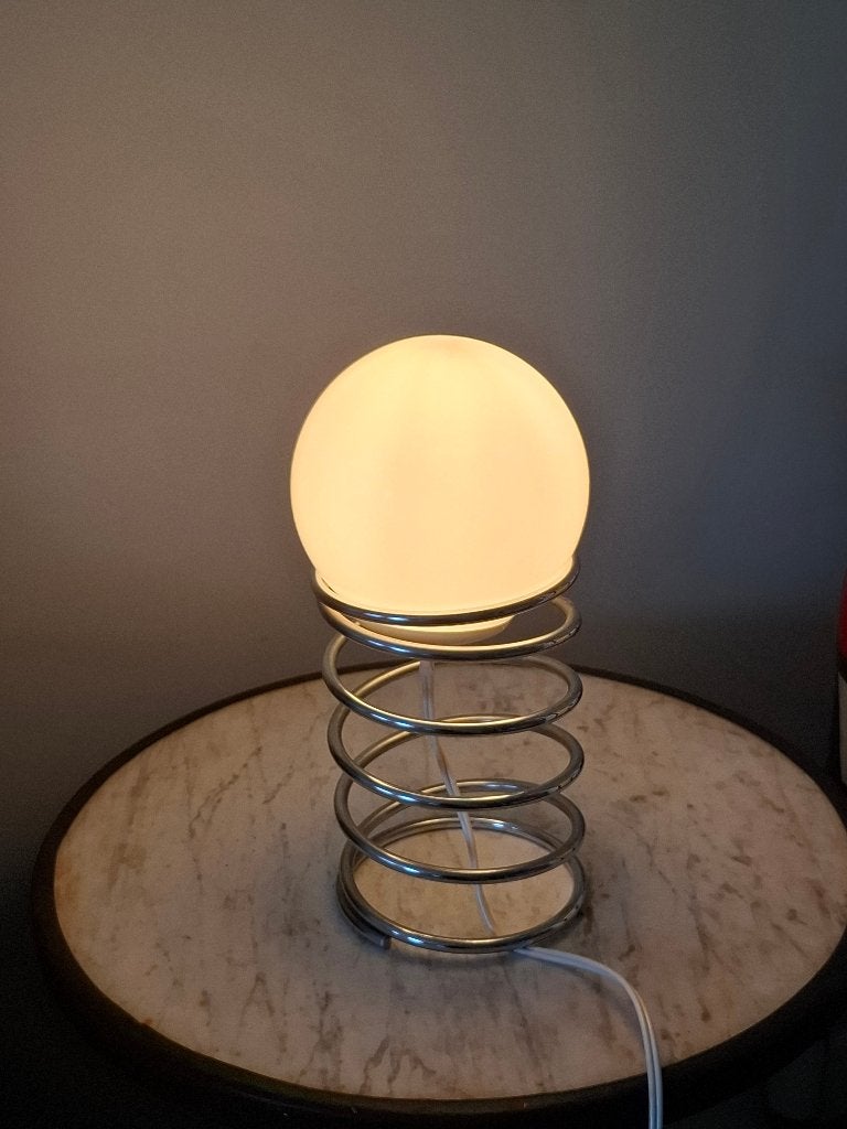 Lampe à spirale Ingo Maurer, Maison & Meubles, Lampes | Suspensions, Comme neuf, Moins de 50 cm, Verre, Métal, Enlèvement ou Envoi