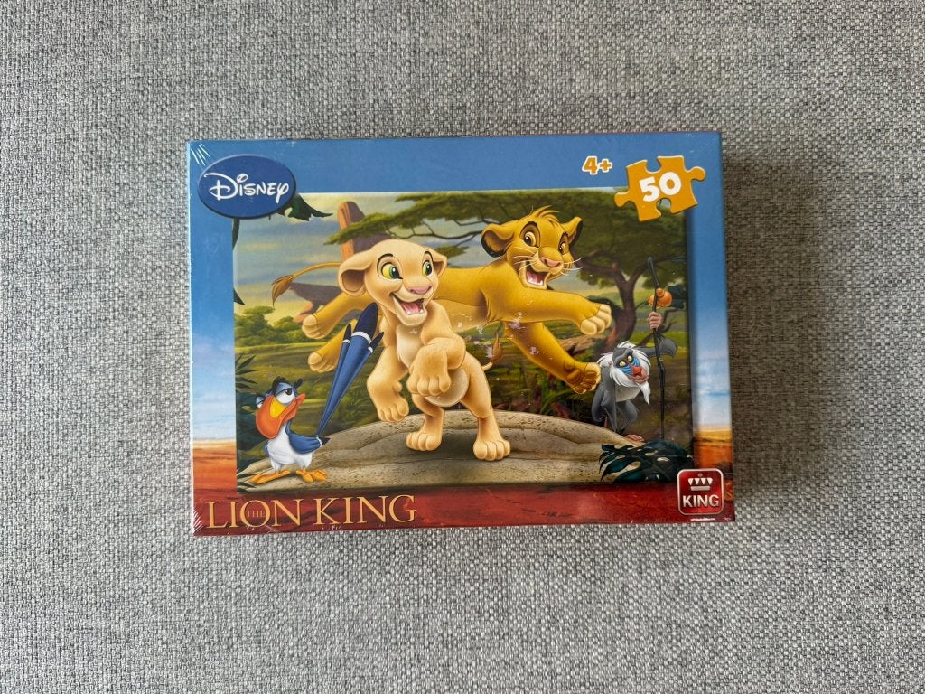 175. Puzzel - King - Disney - Lion King 50 stuks NIEUW, Ophalen of Verzenden, 10 tot 50 stukjes, Nieuw, 4 tot 6 jaar