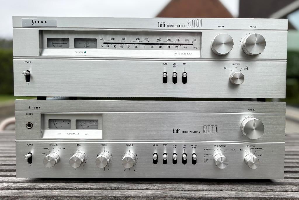 Amplificateur Hi-Fi Sierra (Philips) A8000 avec tuner T8000, TV, Hi-fi & Vidéo, Autres marques, Moins de 60 watts, Enlèvement ou Envoi