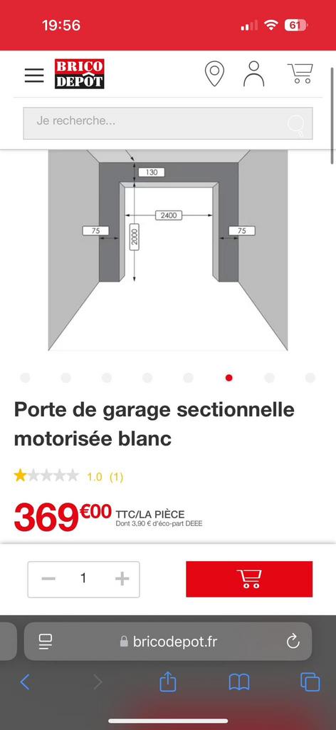 Porte de garage motorisé