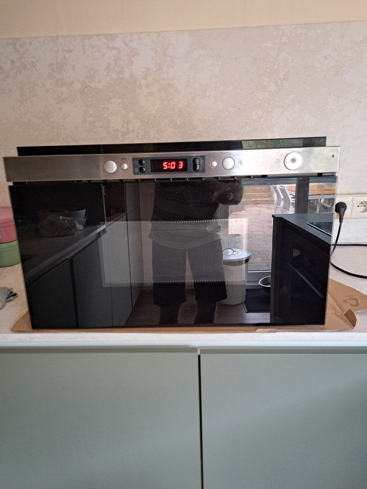 inbouw microgolf whirlpool, Elektronische apparatuur, Microgolfovens, Zo goed als nieuw, Inbouw, Microgolfoven, Grill, Draaiplateau