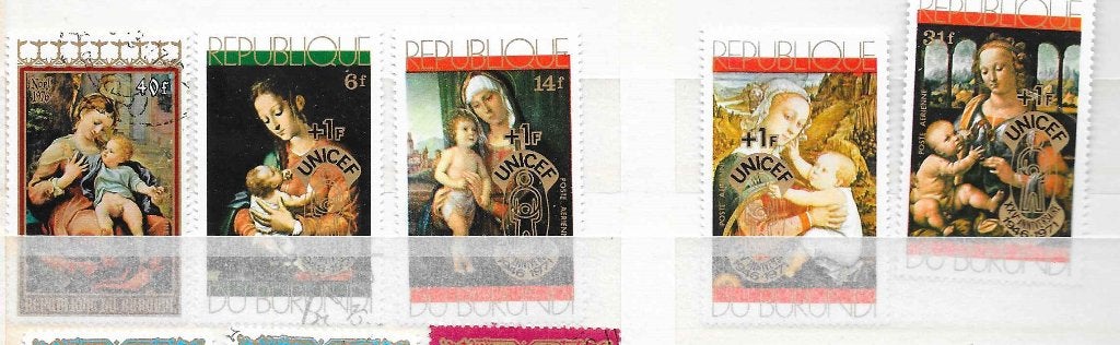 Timbres Noel  Burundi 5, Envoi