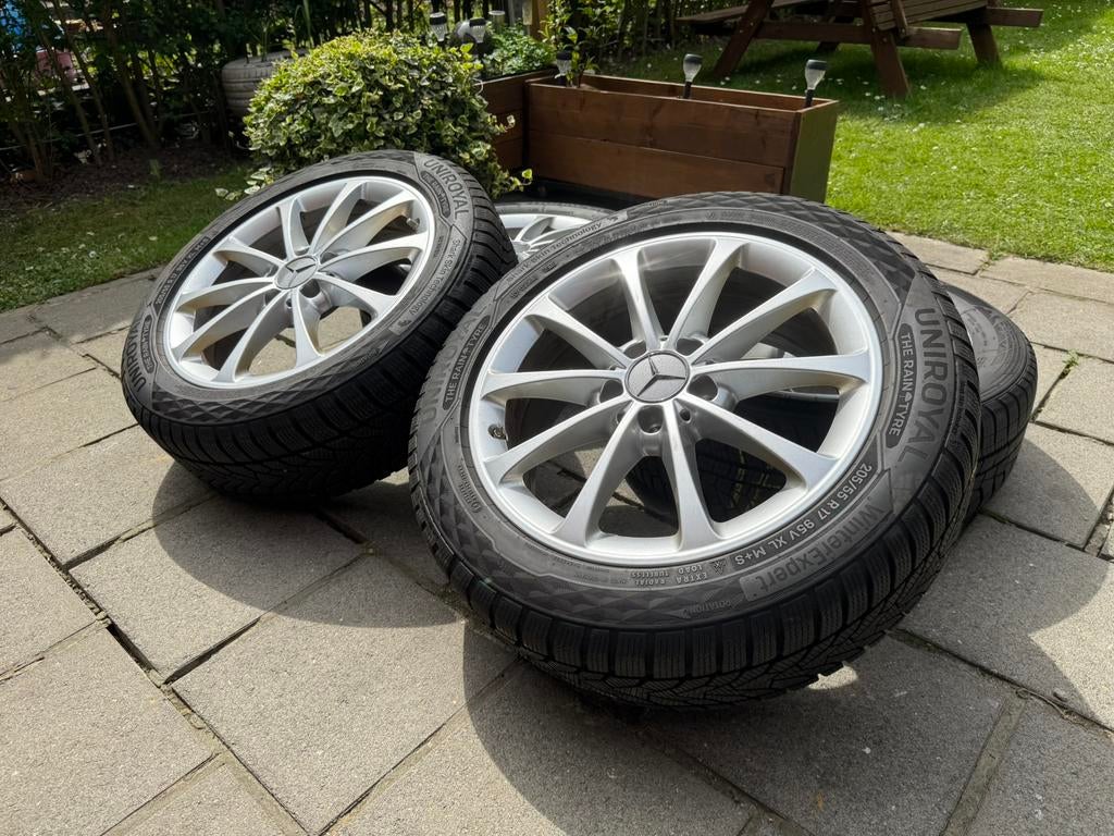 Jantes origine Mercedes pour classe A, B,.. avec pneus hiver, Ophalen, 17 inch, Band(en)