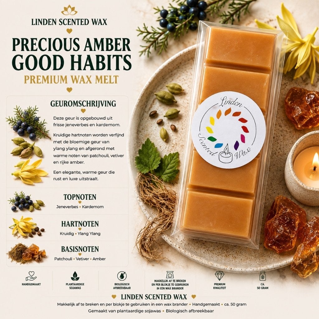 Rituels de parfumerie Waxmelts PRECIOUS AMBER Good Habits, Enlèvement ou Envoi, Autres marques, Bougie, Cire