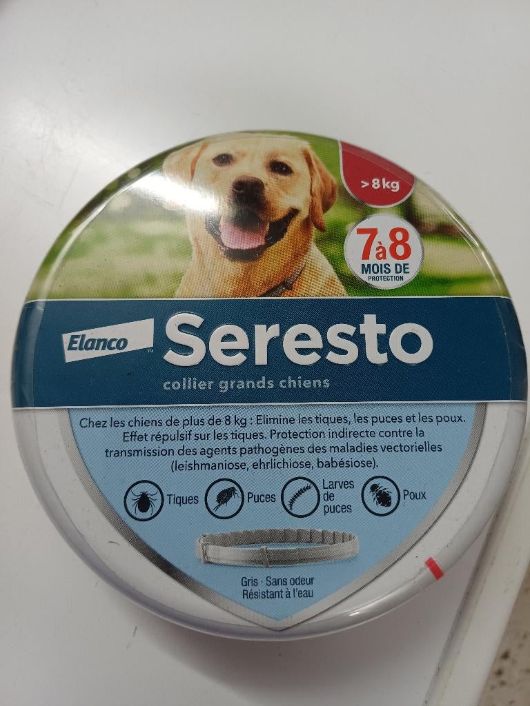 Collier seresto grand chien >8kg, Animaux & Accessoires, Enlèvement, Neuf