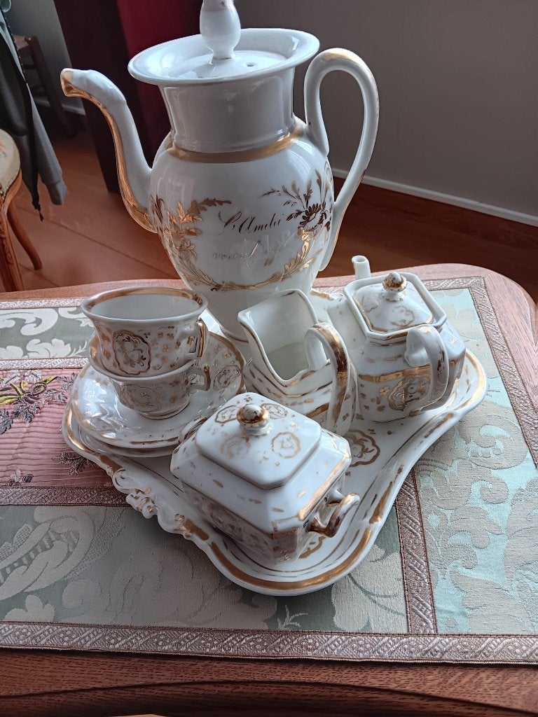 Tête à tête koffieset in Vieux Bruxelles, Antiquités & Art, Enlèvement